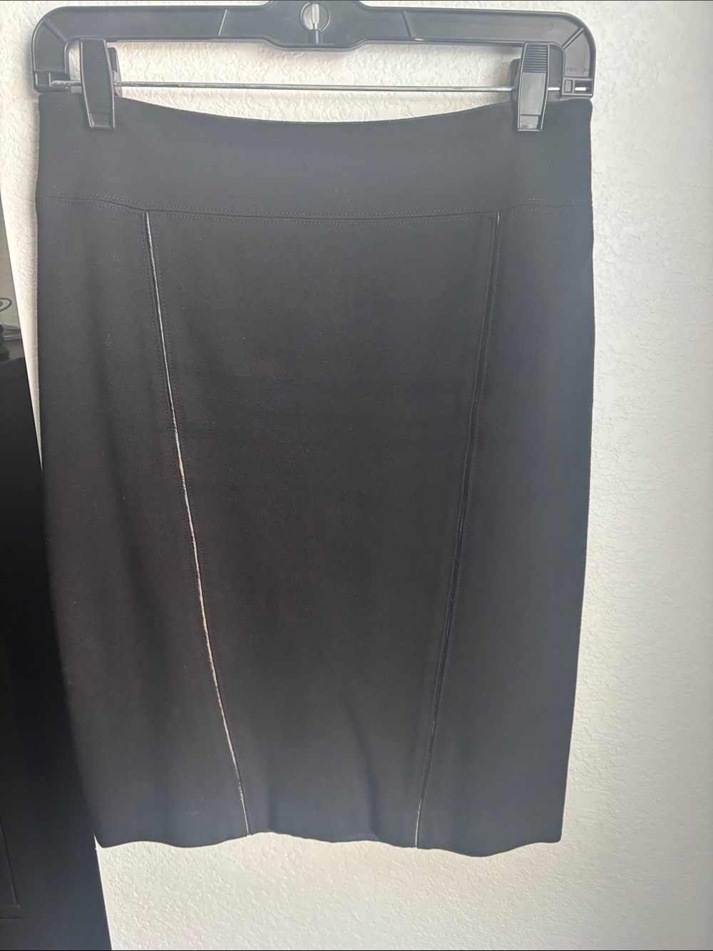 Elie Tahari Black Panel Detail Pencil Skirt